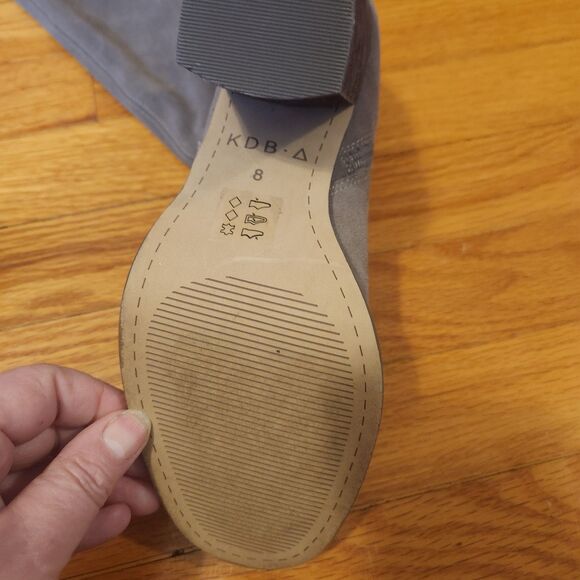 Kelsi Dagger Brooklyn Logan Gray Over The Knee Boot Size 8 Suede - Picture 4 of 5